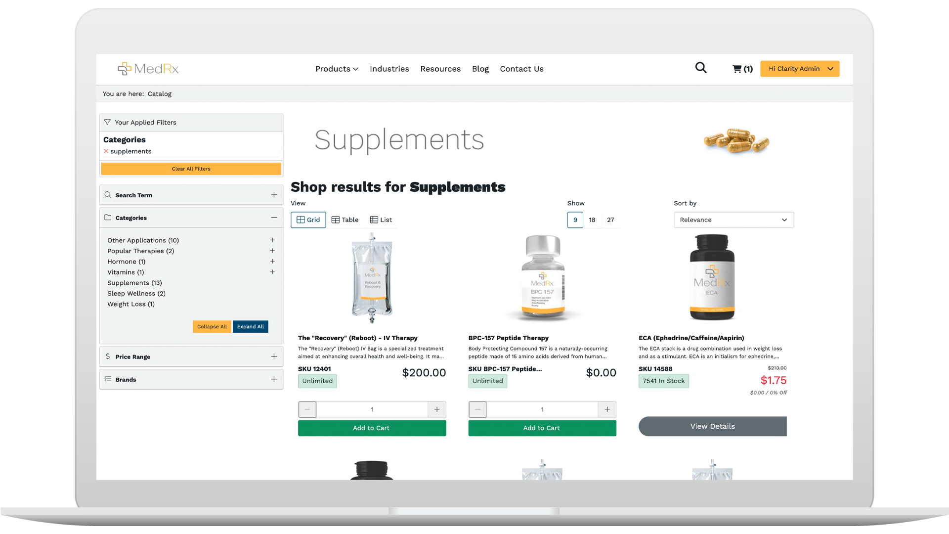 Healthcare eCommerce